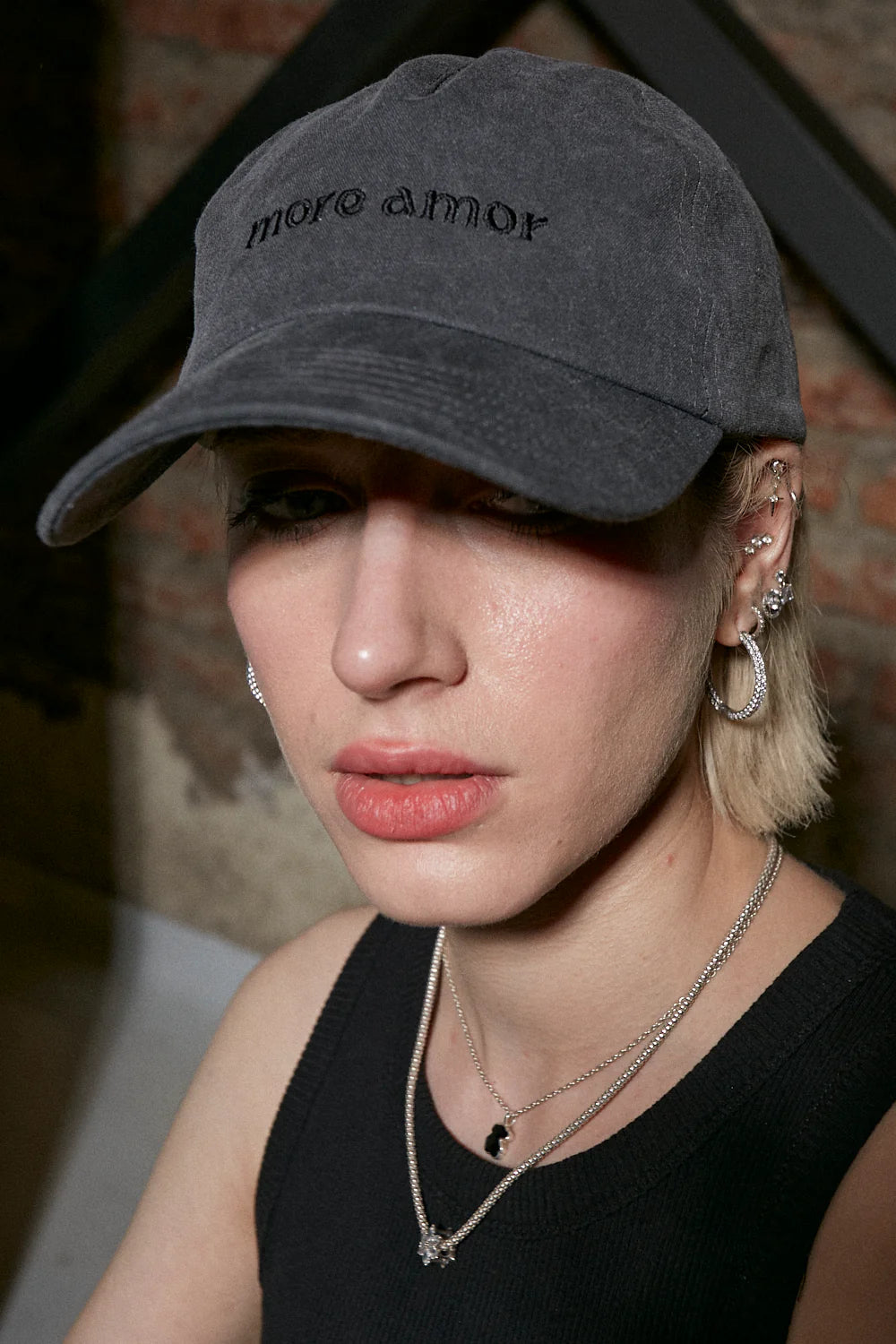 Jockey Ball Cap Gris | More Amor