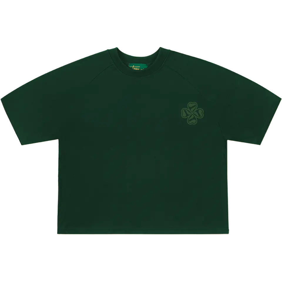 POLERA BOXY FIT "TREBOL" PUFF SEAMS VERDE