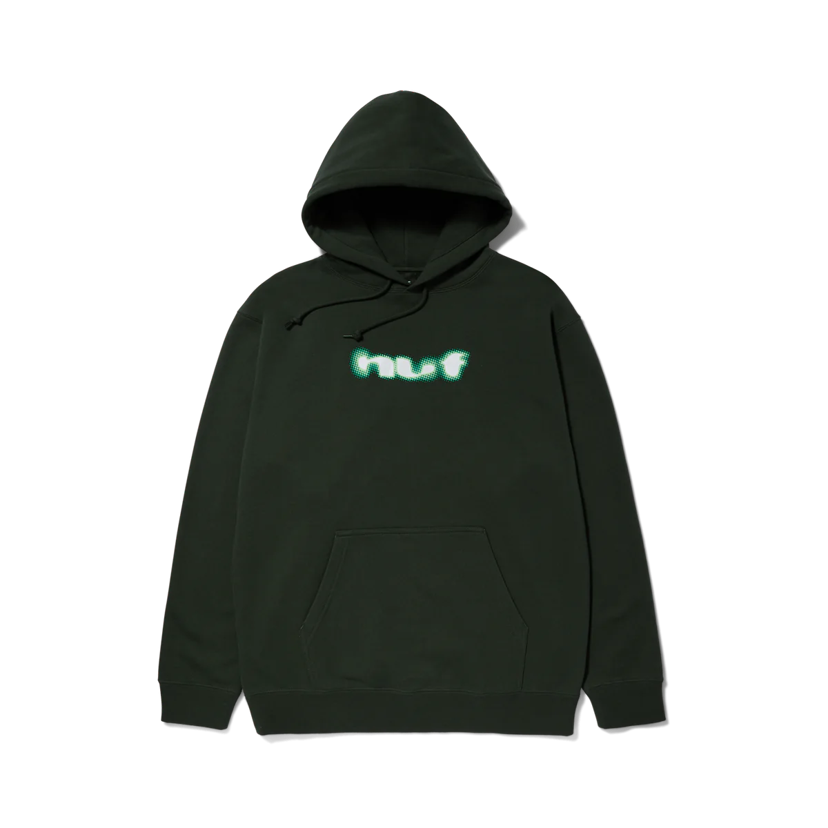 POLERON HUF BLUR P/O HOODIE HUNTER GREEN