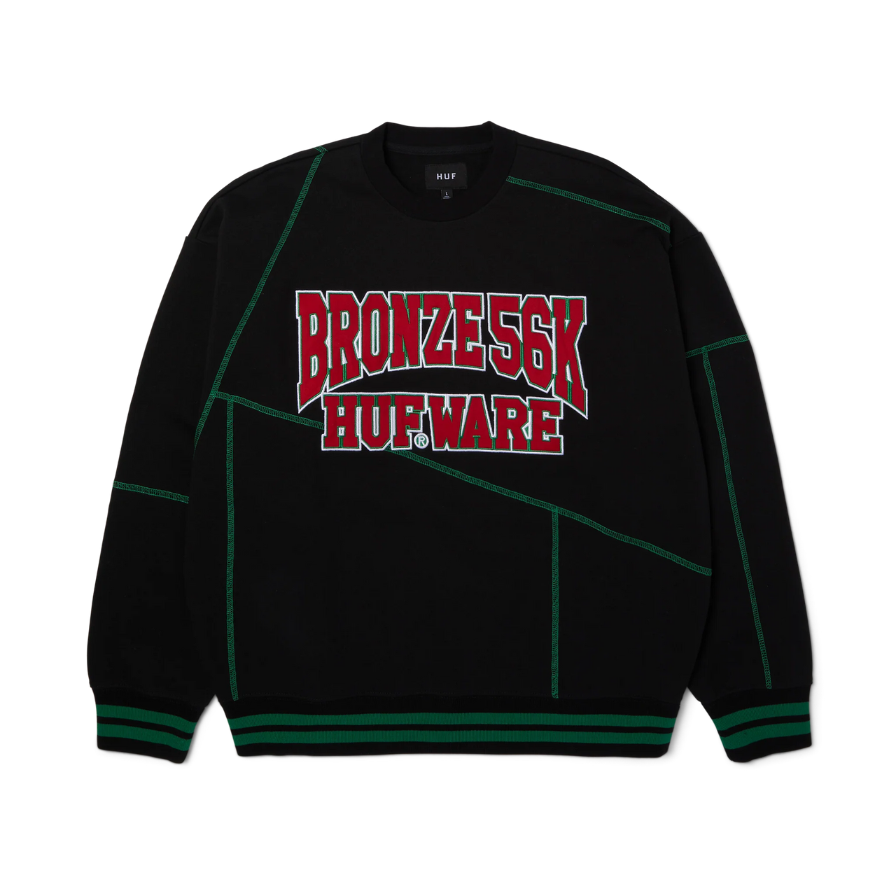 POLERON HUF X BRONZE56K HUFWARE CREWNECK BLK