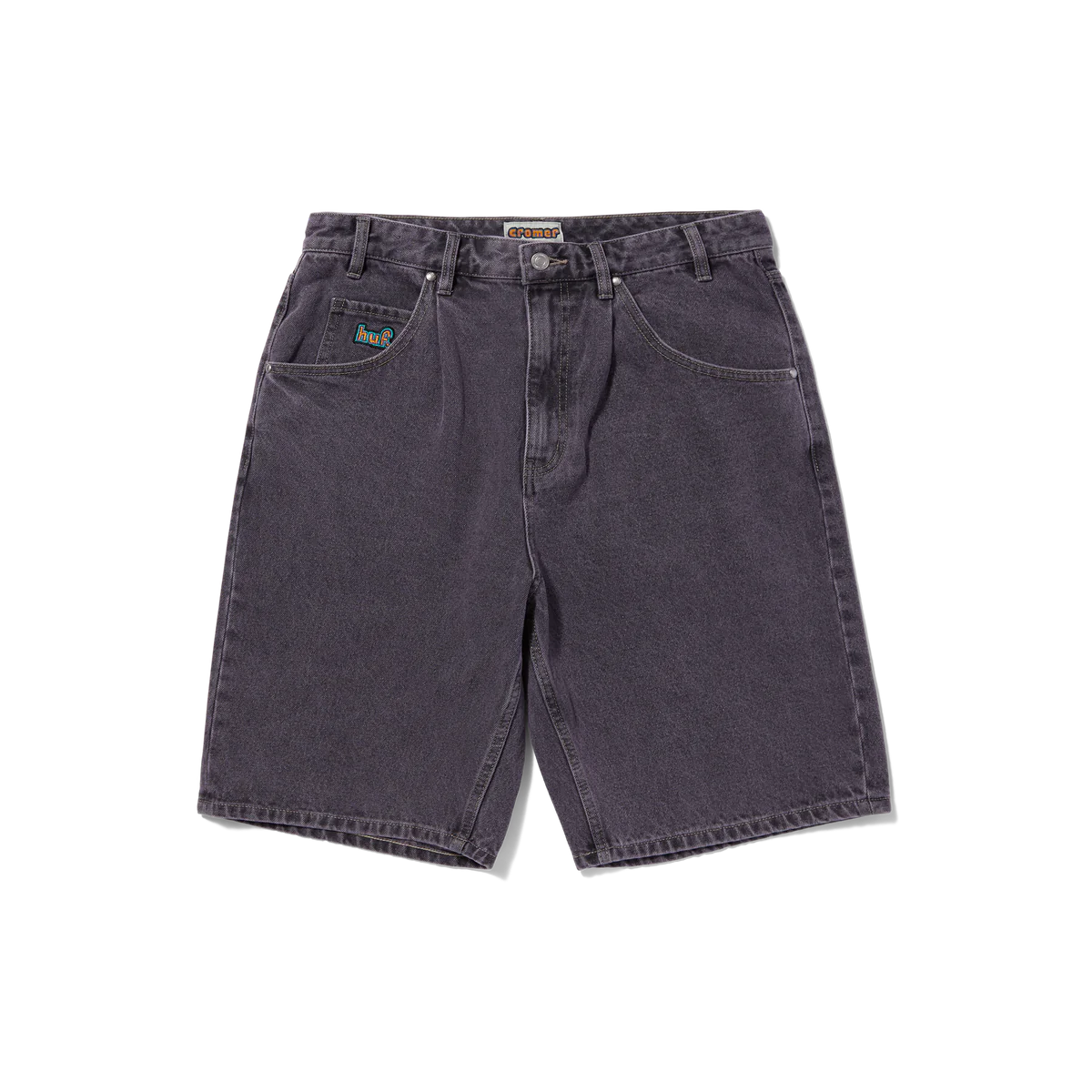 SHORT HUF CROMER WASHED BLACK