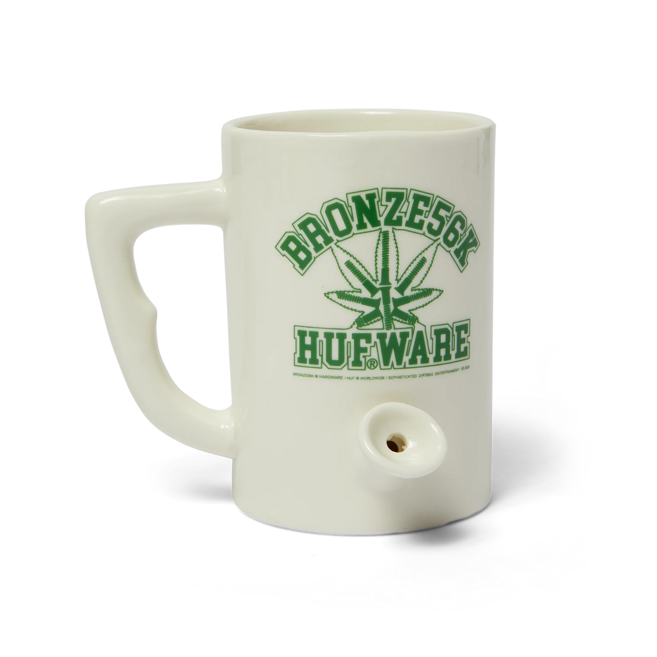 TAZON HUF X BRONZE56K EARLY RISER MUG WHT