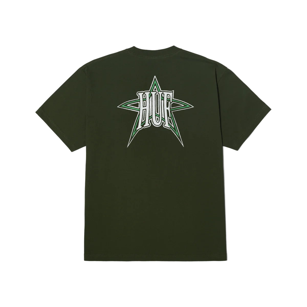 POLERA HUF GALACTIC HUNTER GREEN