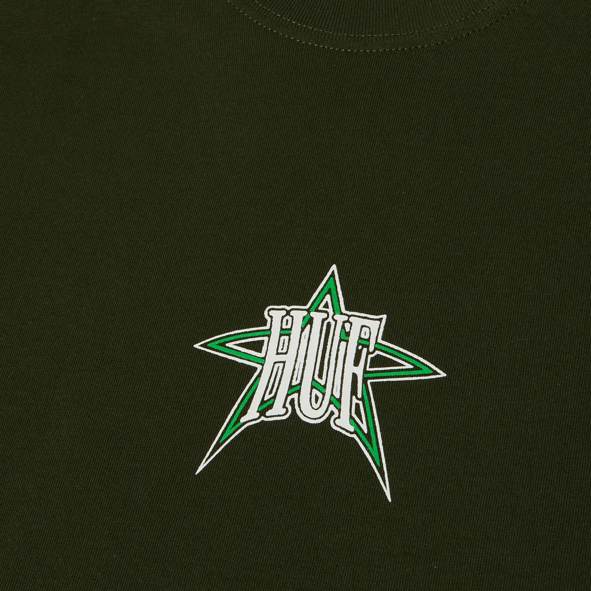 POLERA HUF GALACTIC HUNTER GREEN