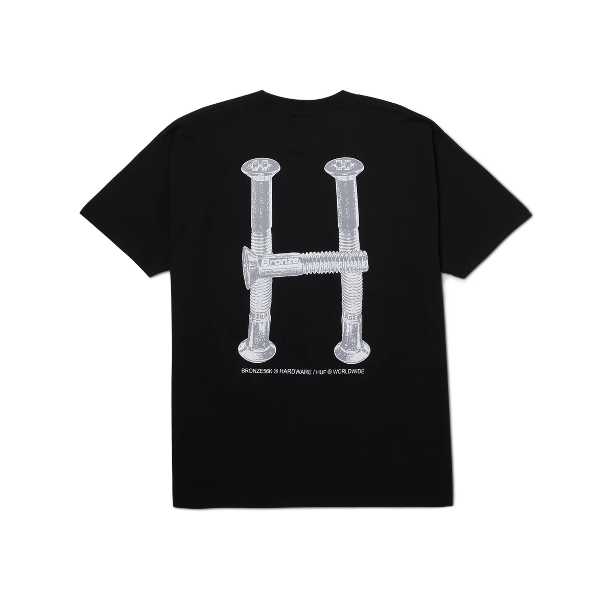 POLERA HUF X BRONZE56K H BOLTS TT S/S BLACK