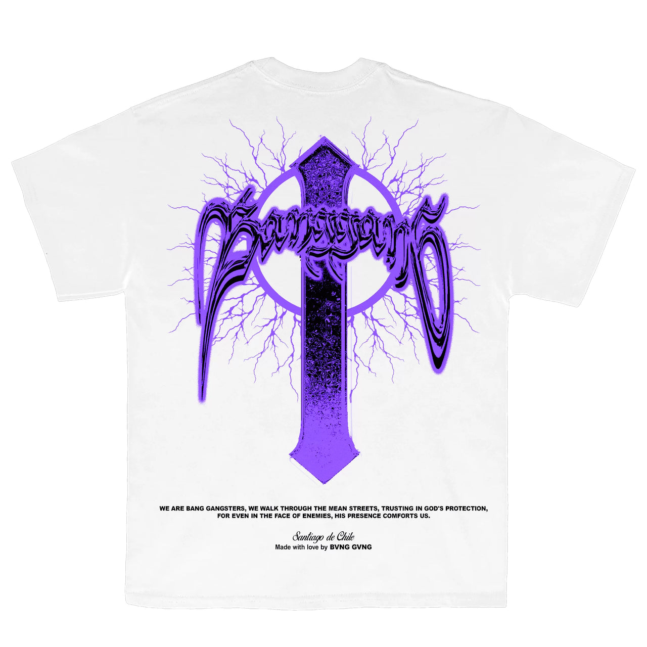 Bvng Gvng Polera Loyalty Purple White