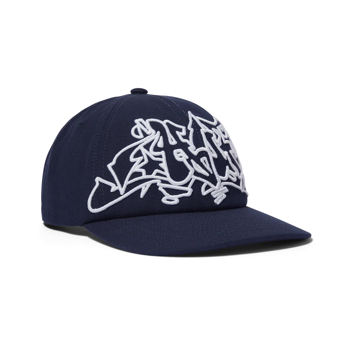 Outlines 6-Panel Snapback Hat Navy