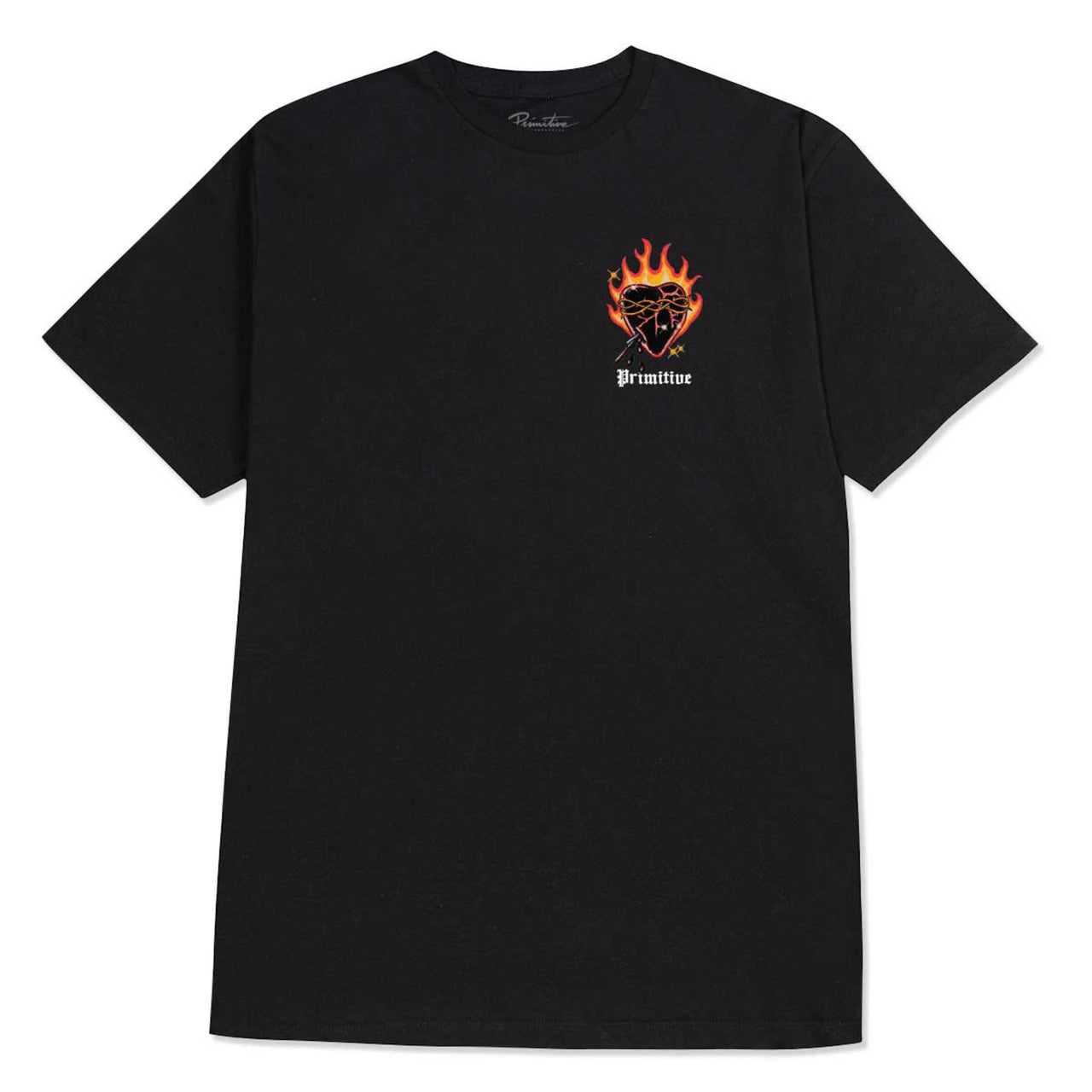 POLERA PRIMITIVE FLAMES BLACK