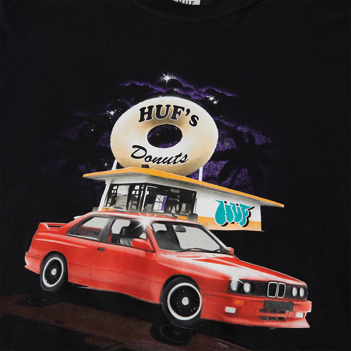 POLERA HUF DRIVE THRU BLACK