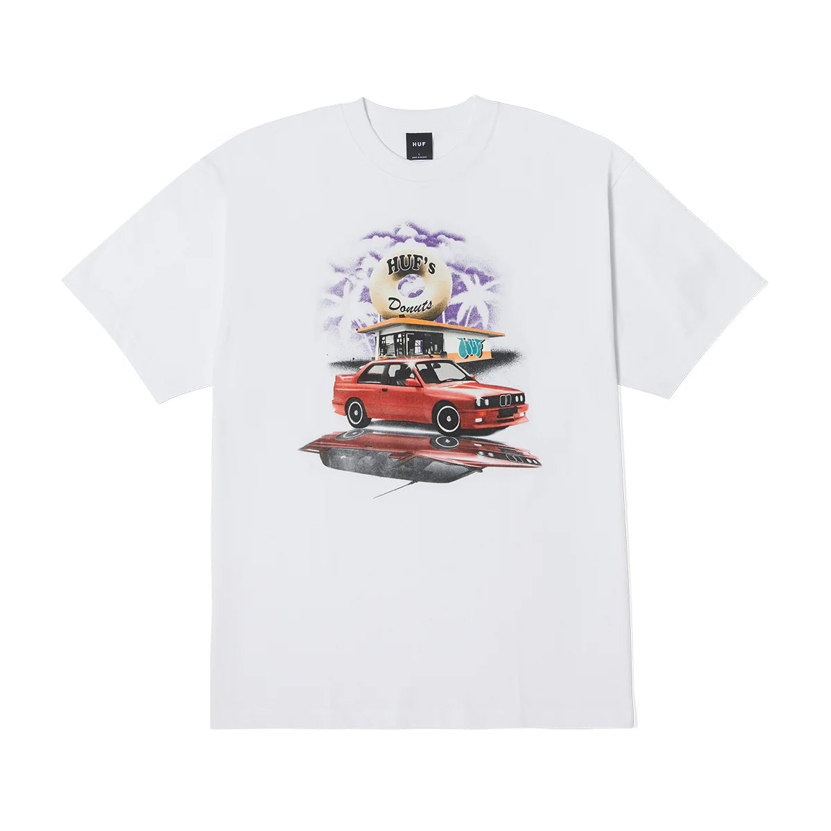 POLERA HUF DRIVE THRU S/S TEE WHITE