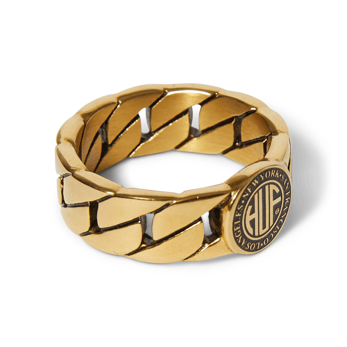 ANILLO HUF REGIONAL CUBAN LINK GOLD