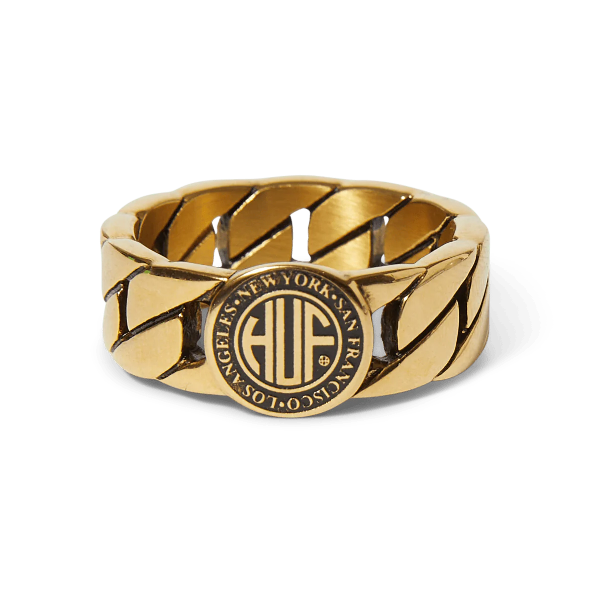 ANILLO HUF REGIONAL CUBAN LINK GOLD