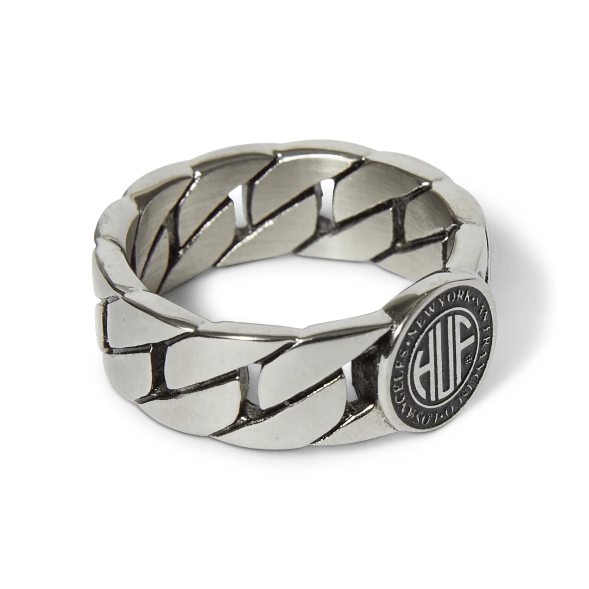 ANILLO HUF REGIONAL CUBAN LINK SILVER