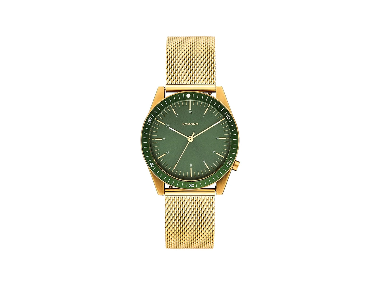 KOMONO RELOJ RAY LEGACY MESH GOLD GREEN