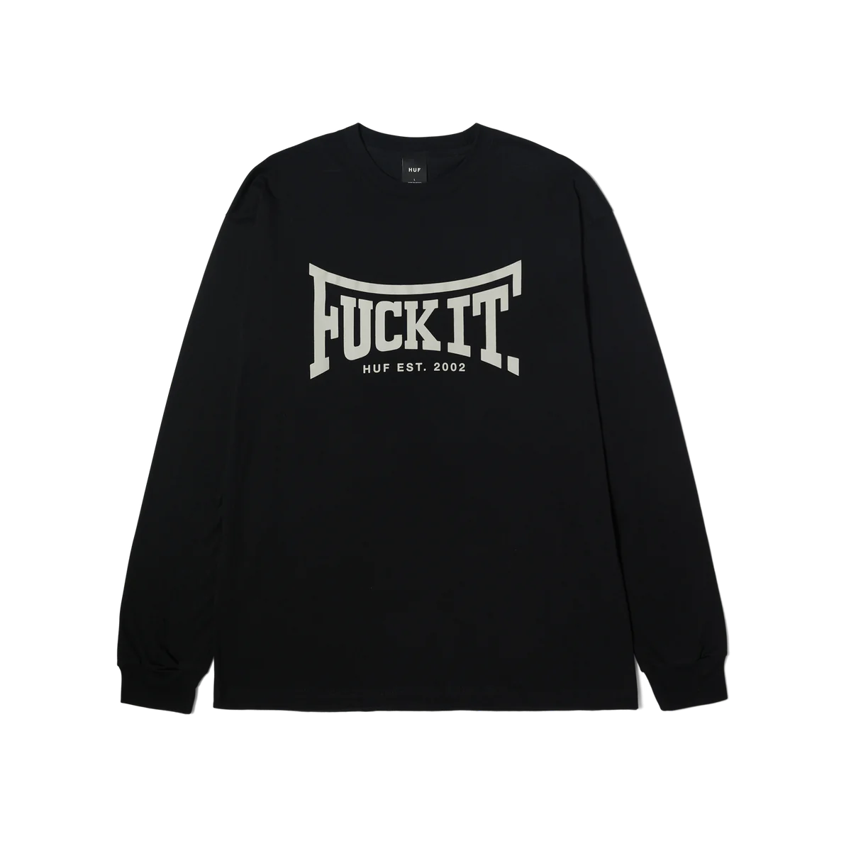 POLERA LONGSLEEVE FUCK IT BLACK