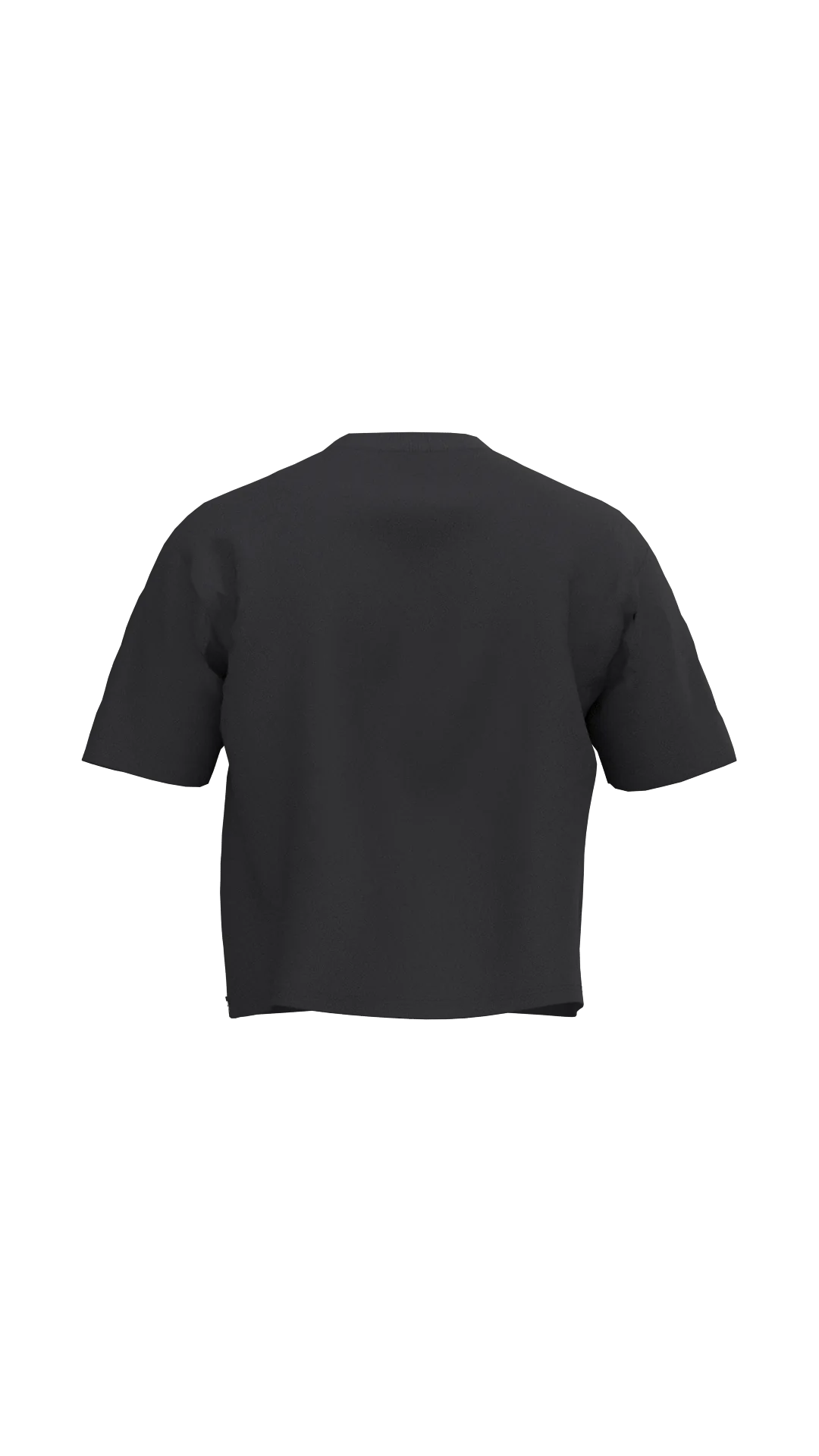 Polera Boxy Fit Manga Corta 250gr Negra | More Amor