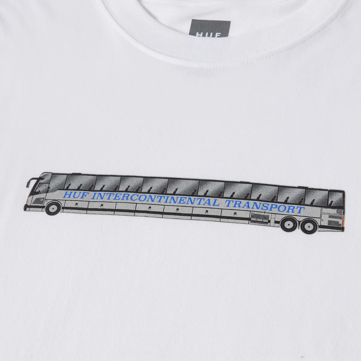 POLERA HUF TRANSPORT S/S WHITE