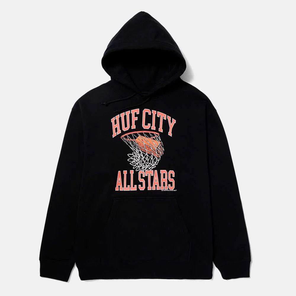 HUF SWISH P/O HOODIE BLACK