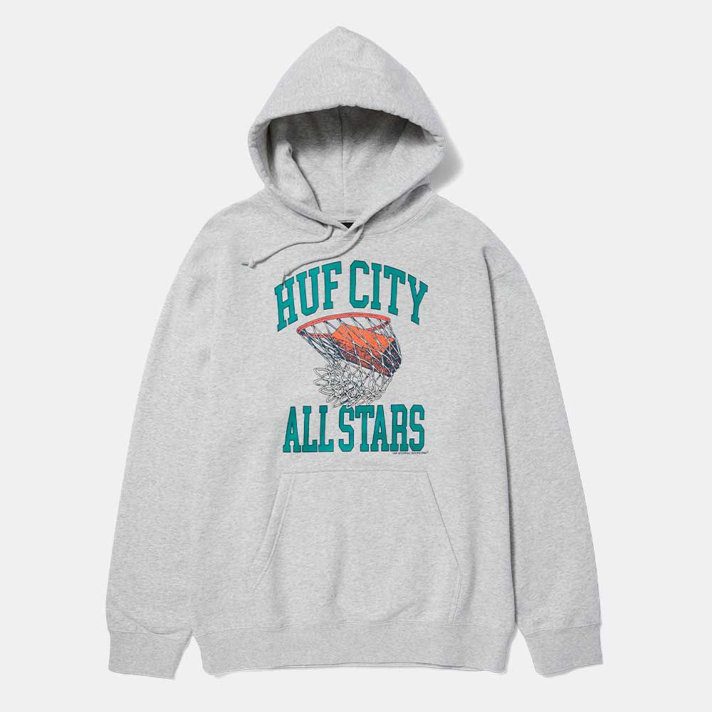 HUF SWISH P/O HOODIE HEATER GREY