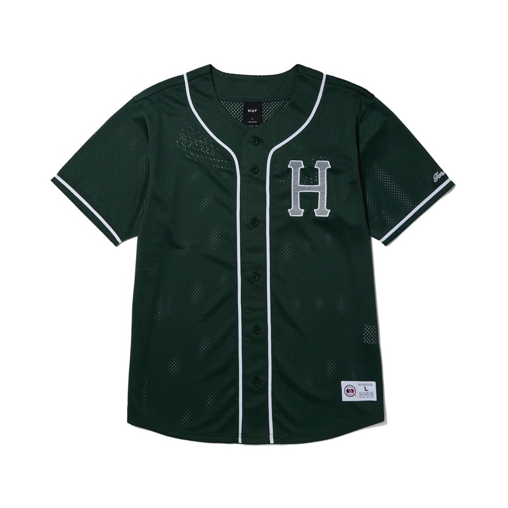 HUF CRACKERJACK BASEBALL JERSEY PINE