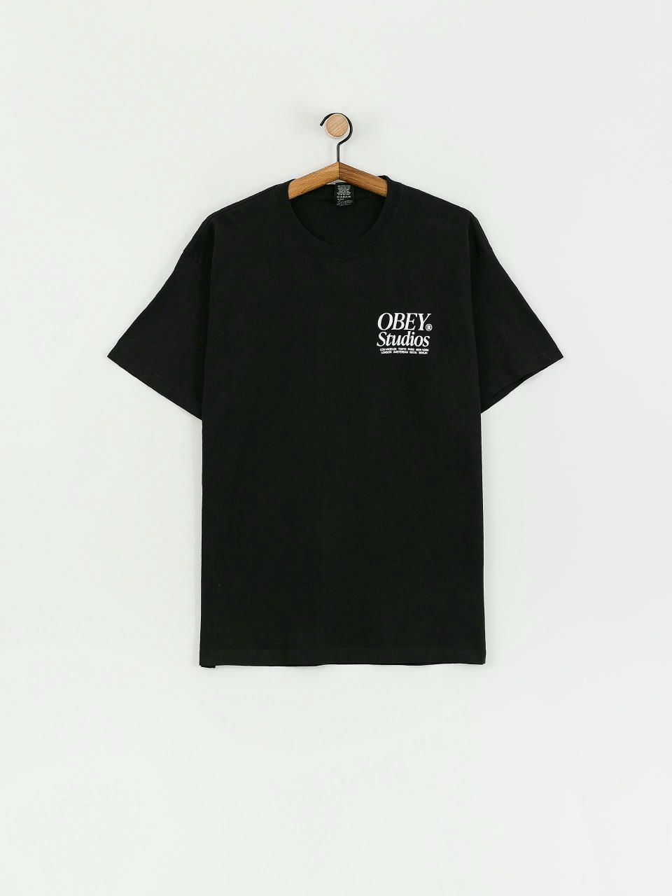 OBEY STUDIOS ICON TEE JET BLACK