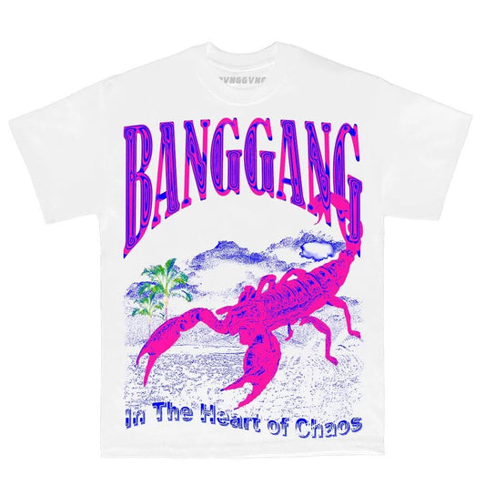 Bvng gang Polera In The Heart Of Chaos White