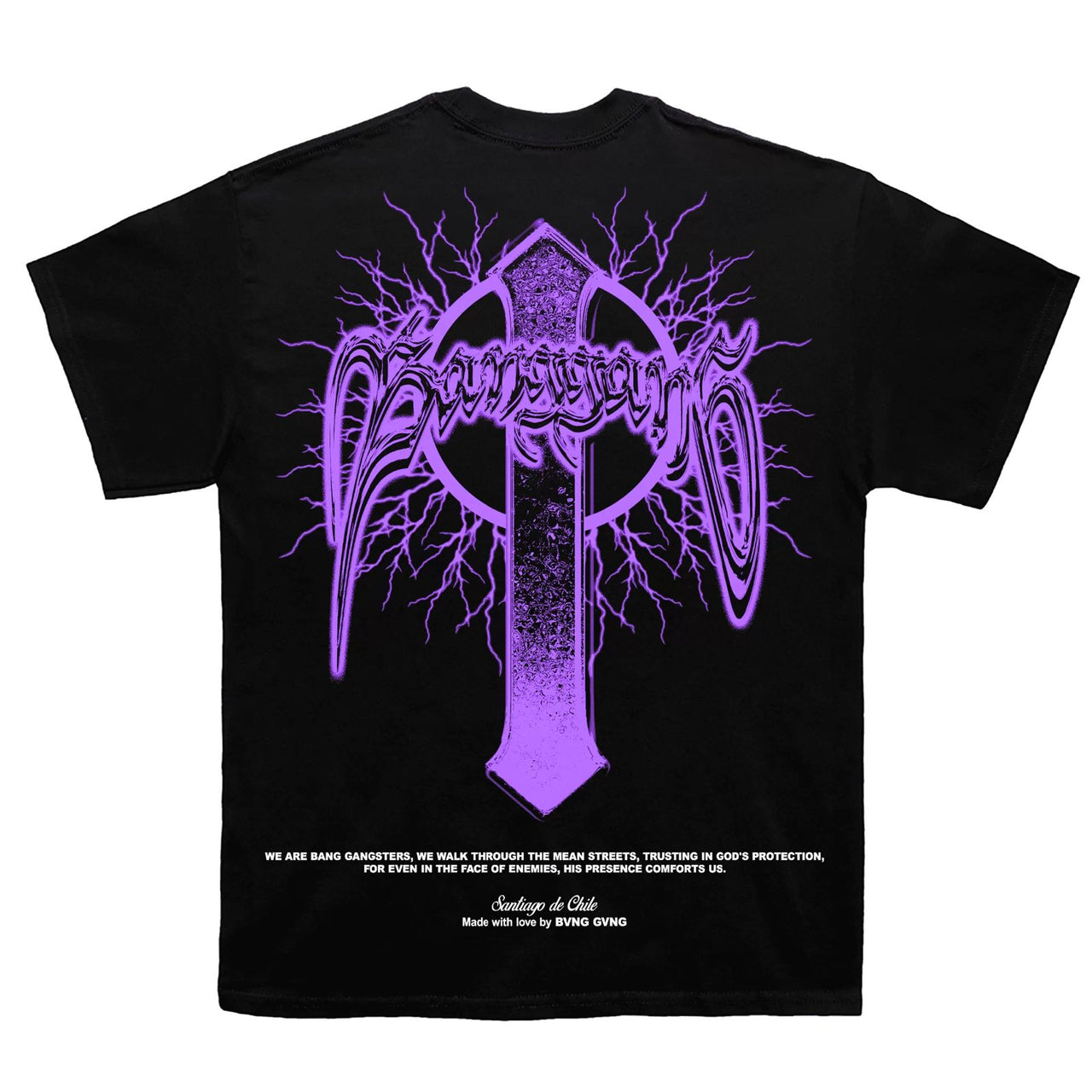 Bvng Gvng Polera Loyalty Purple Black