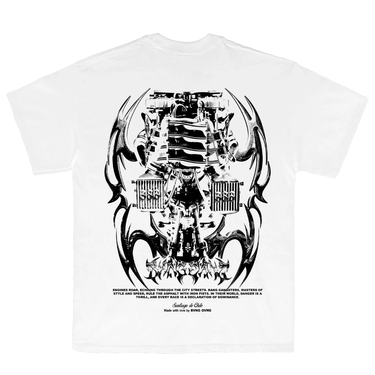 Bvng Gvng Polera Tribal Engine White