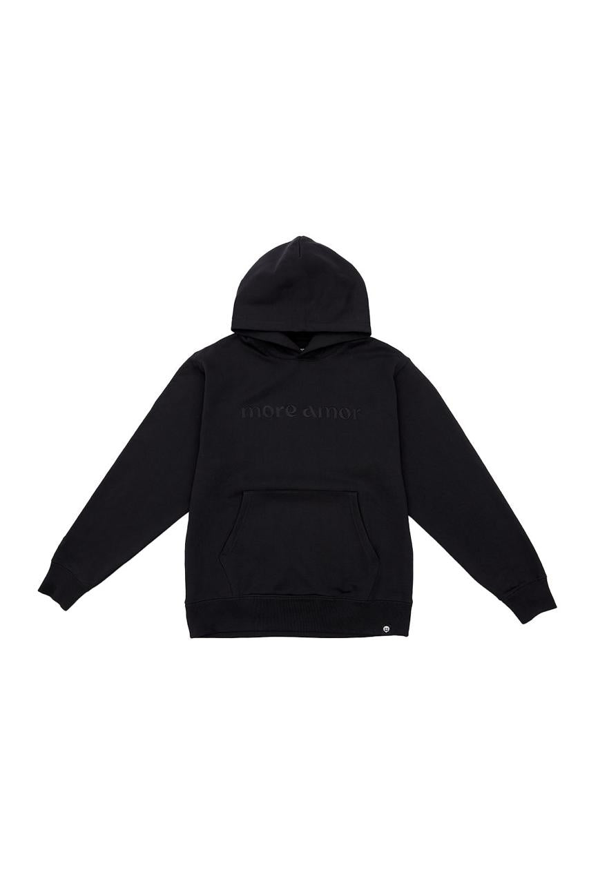 MORE AMOR HOODIE BLACK