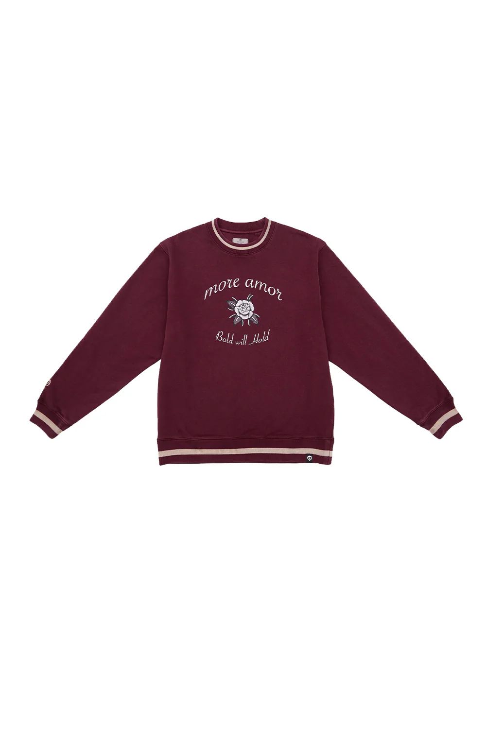 MORE AMOR CREWNECK TRADITIONAL ROSE BURGUNDY DIMEDARKO