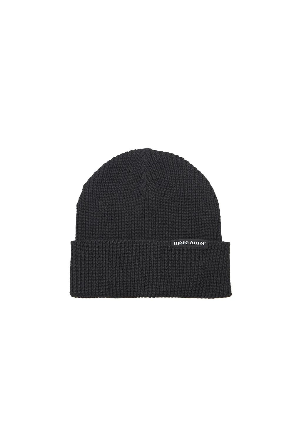 MORE AMOR BEANIE LOW BLACK