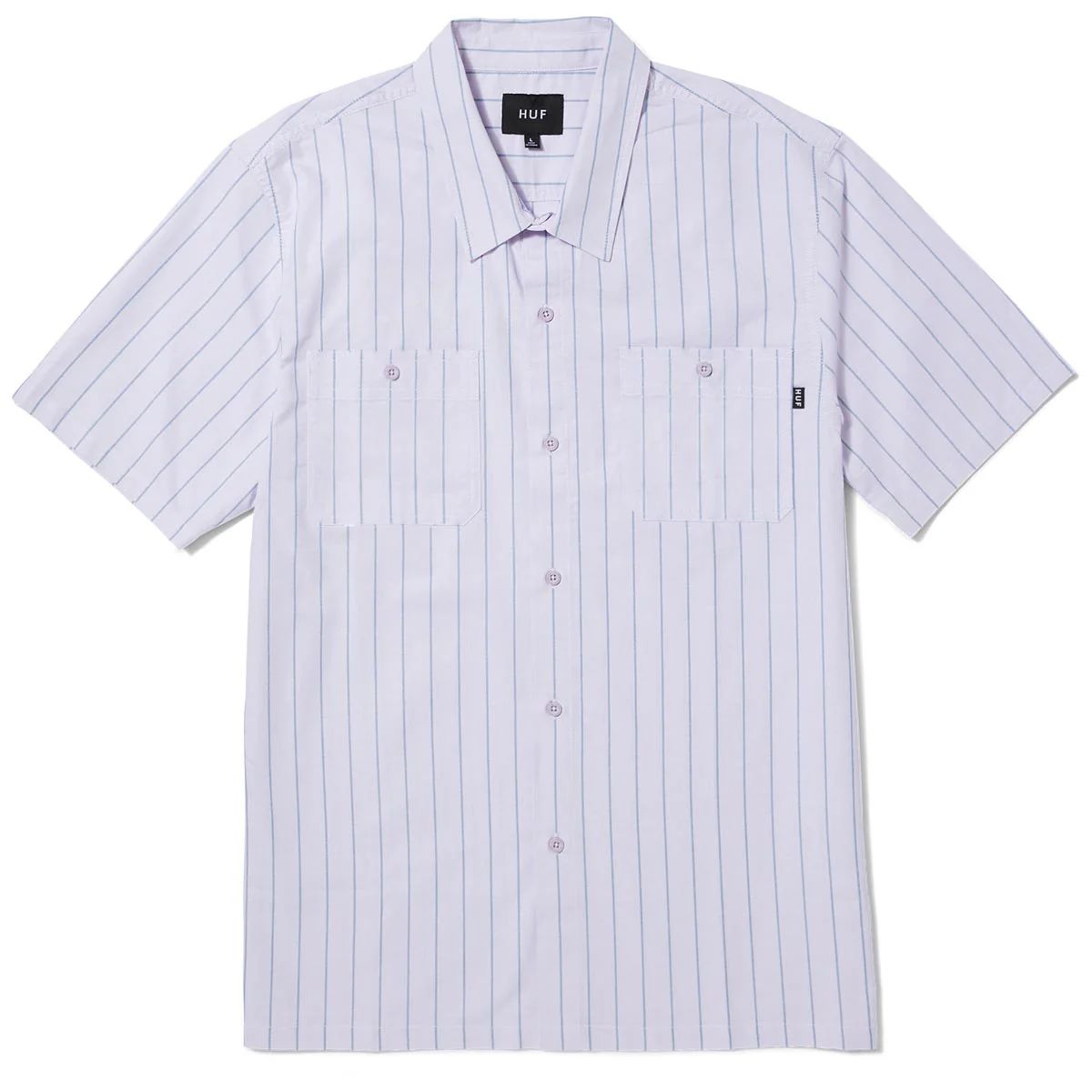 HUF PARKER S/S WORK SHIRT LAVENDER