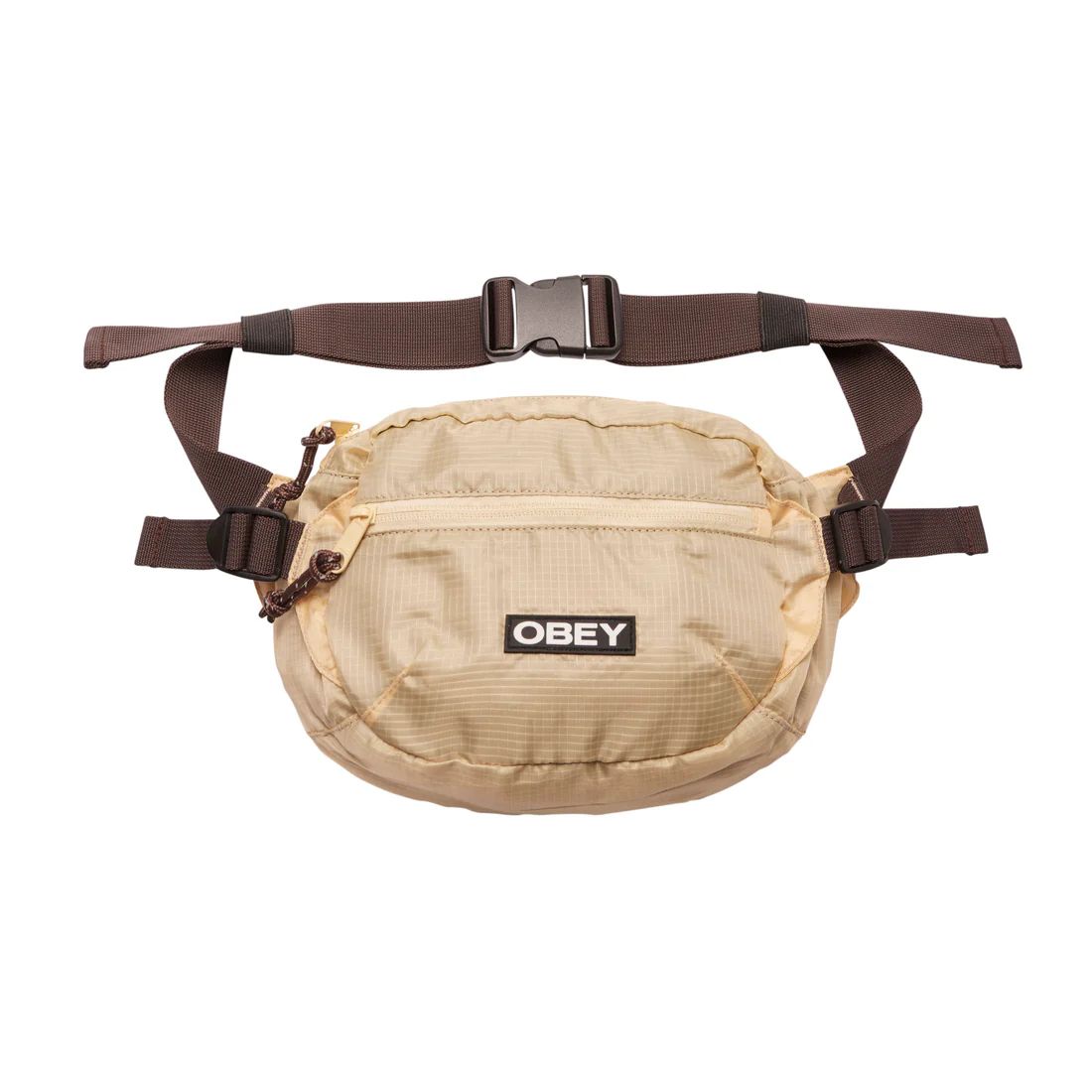 OBEY COMMUTER WAIST BAG TAN MULTI