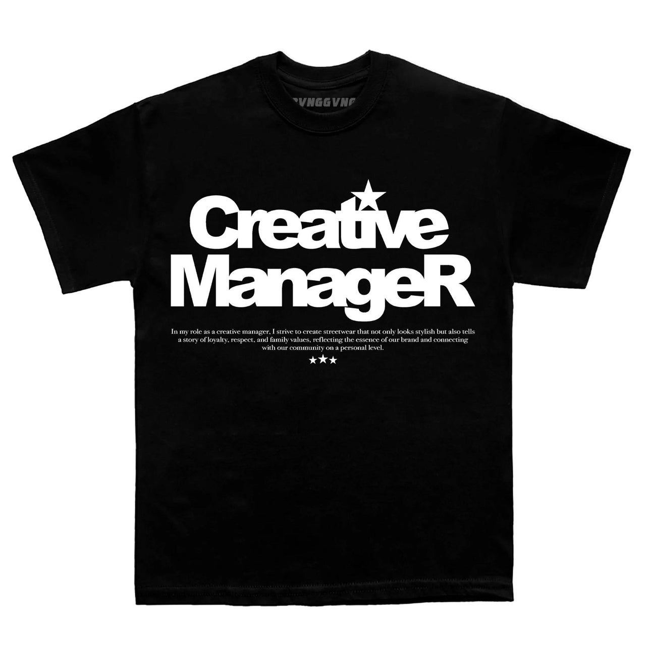 BVNG GVNG POLERA CREATIVE MANAGER BG BLACK