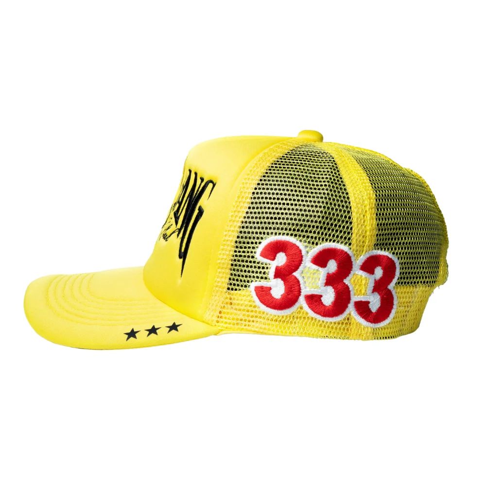 BVNG GVNG TRUCKER HAT LOYALTY CLUB YELLOW