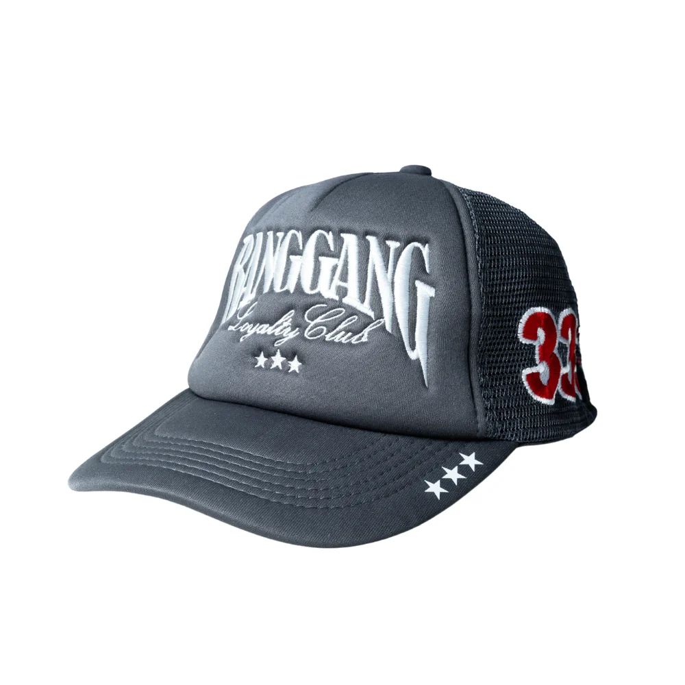 BVNG GVNG TRUCKER HAT LOYALTY CLUB GREY