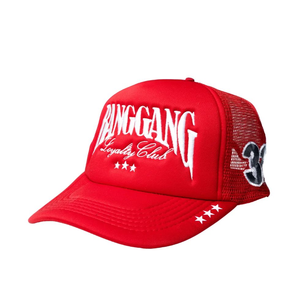 BVNG GVNG TRUCKER HAT LOYALTY CLUB RED