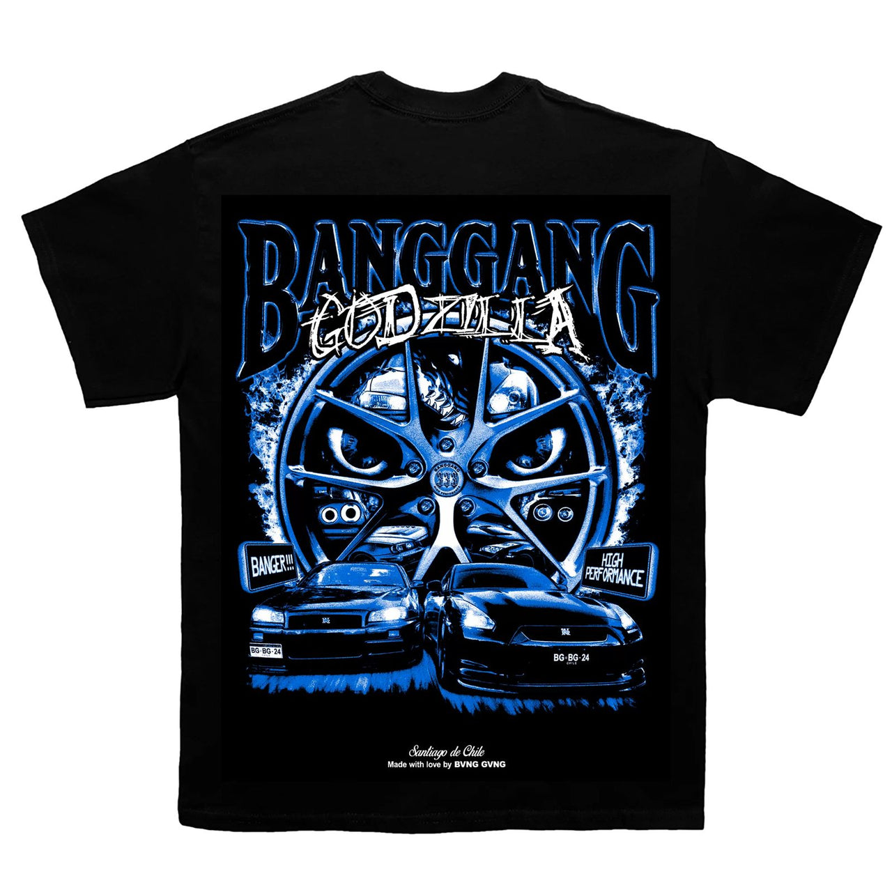 Bvng Gvng Polera Godzilla Blue