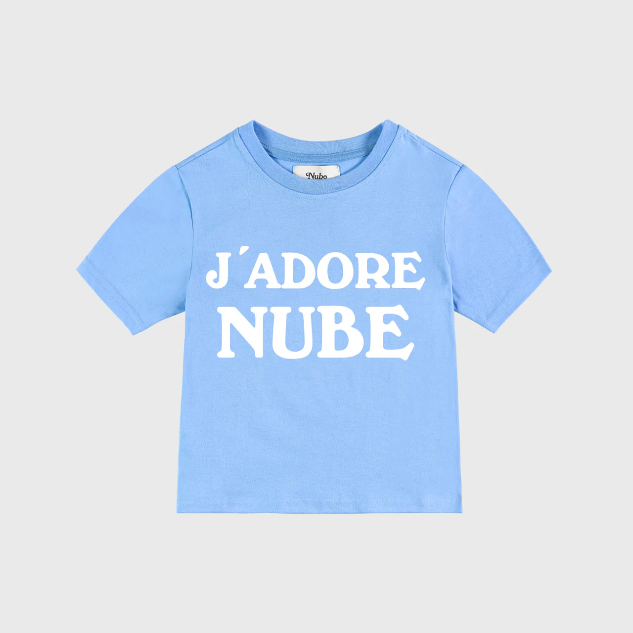 NUBE J'adore Nube Blue Baby Tee