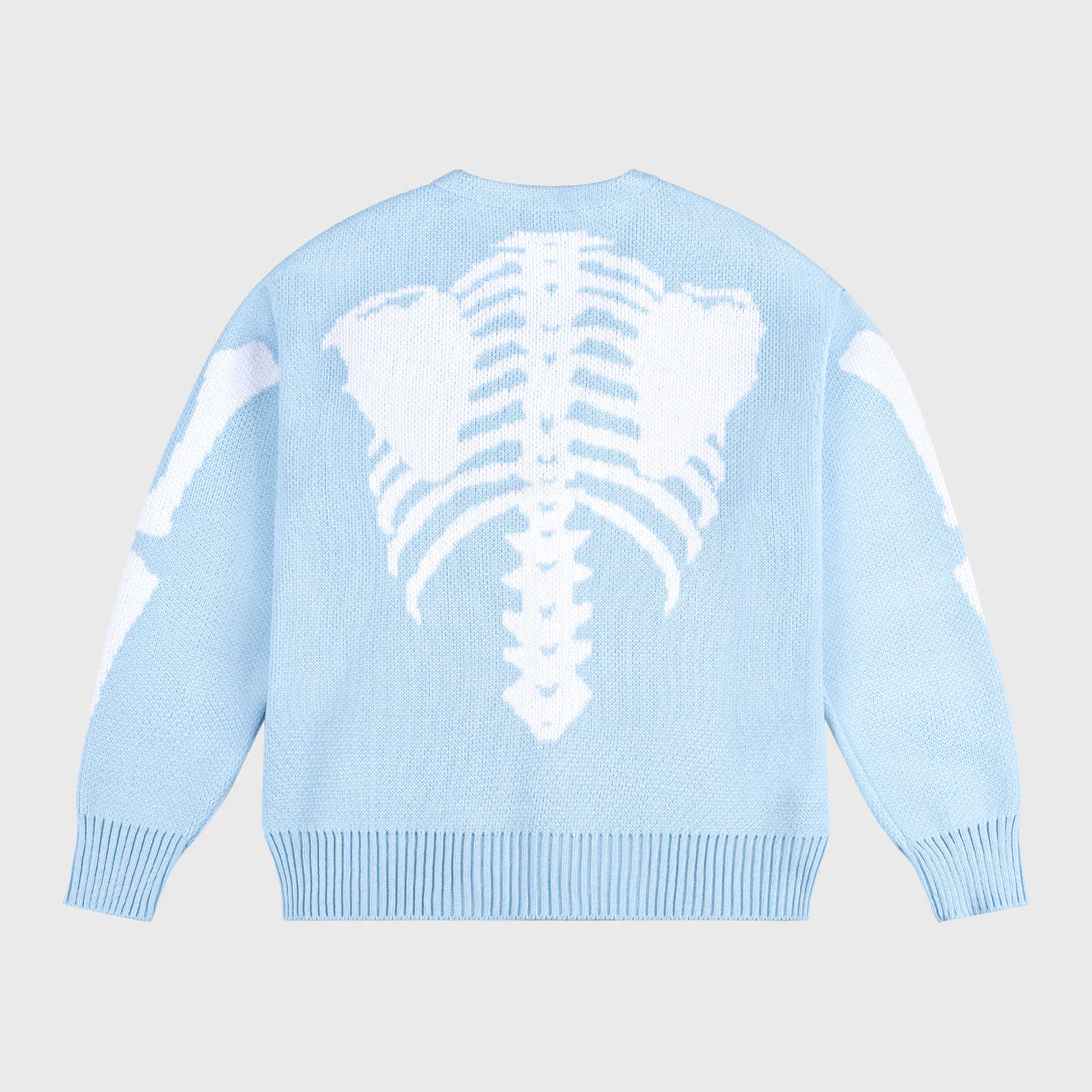 Skeleton Knit Cardigan Baby Blue