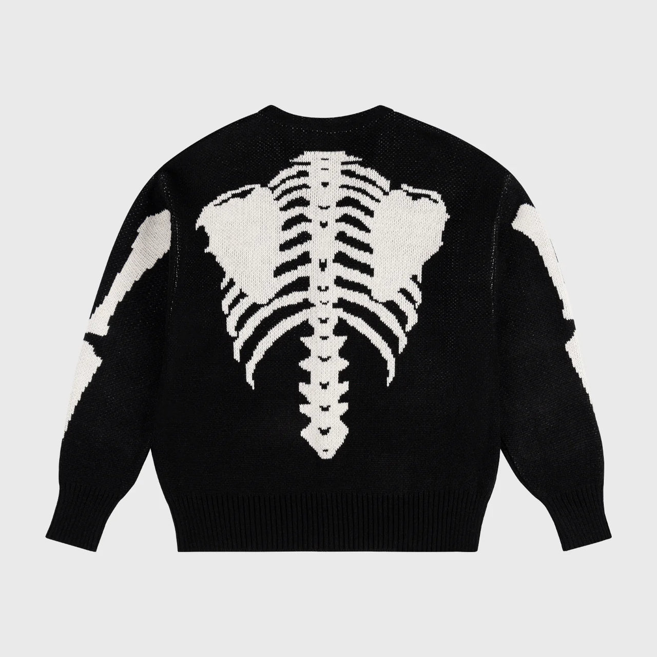 Skeleton Knit Cardigan Black