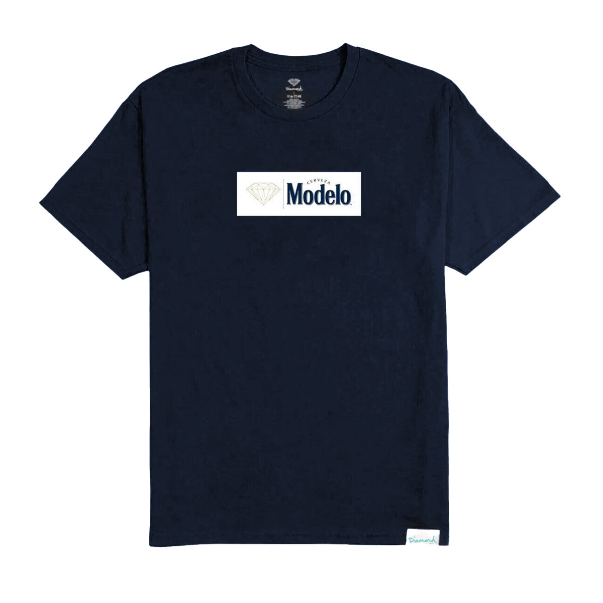 POLERA DIAMOND X MODELO BOX LOGO NAVY